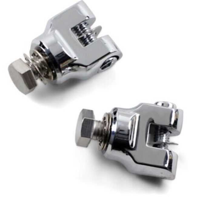 Short Magnum Peg Mount With 1/2in-13 Mount Bolts Chrome (Pair) - Click Image to Close