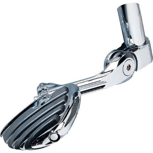 Tour-Tech Cruise 6in Mount Arm With ISO Wing Pegs 1-1/4in Clamp Chrome - Click Image to Close