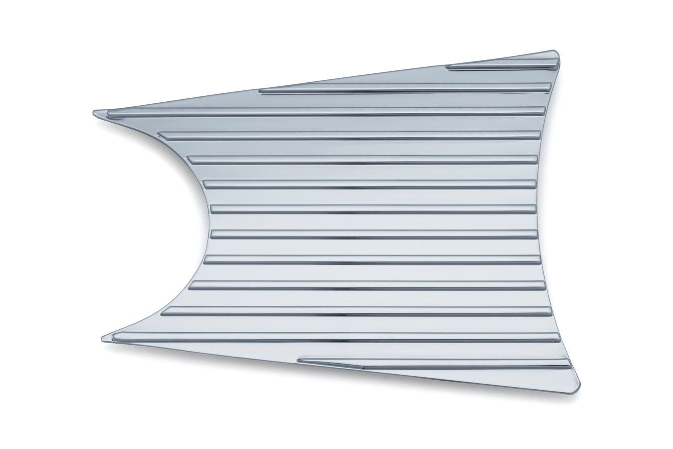 Kuryakyn Finned Mid Primary Accent Cover Chrome - Click Image to Close