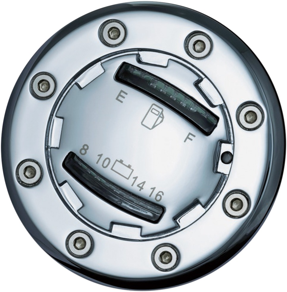 Informer LED Fuel & Battery Gauge Chrome - Click Image to Close