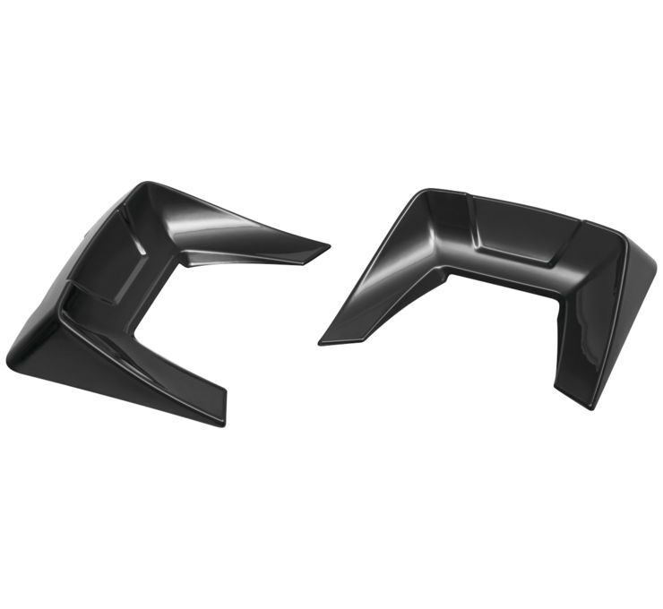 Speedform Saddlebag Lid Spoilers 14-Up Touring Models Black - Click Image to Close