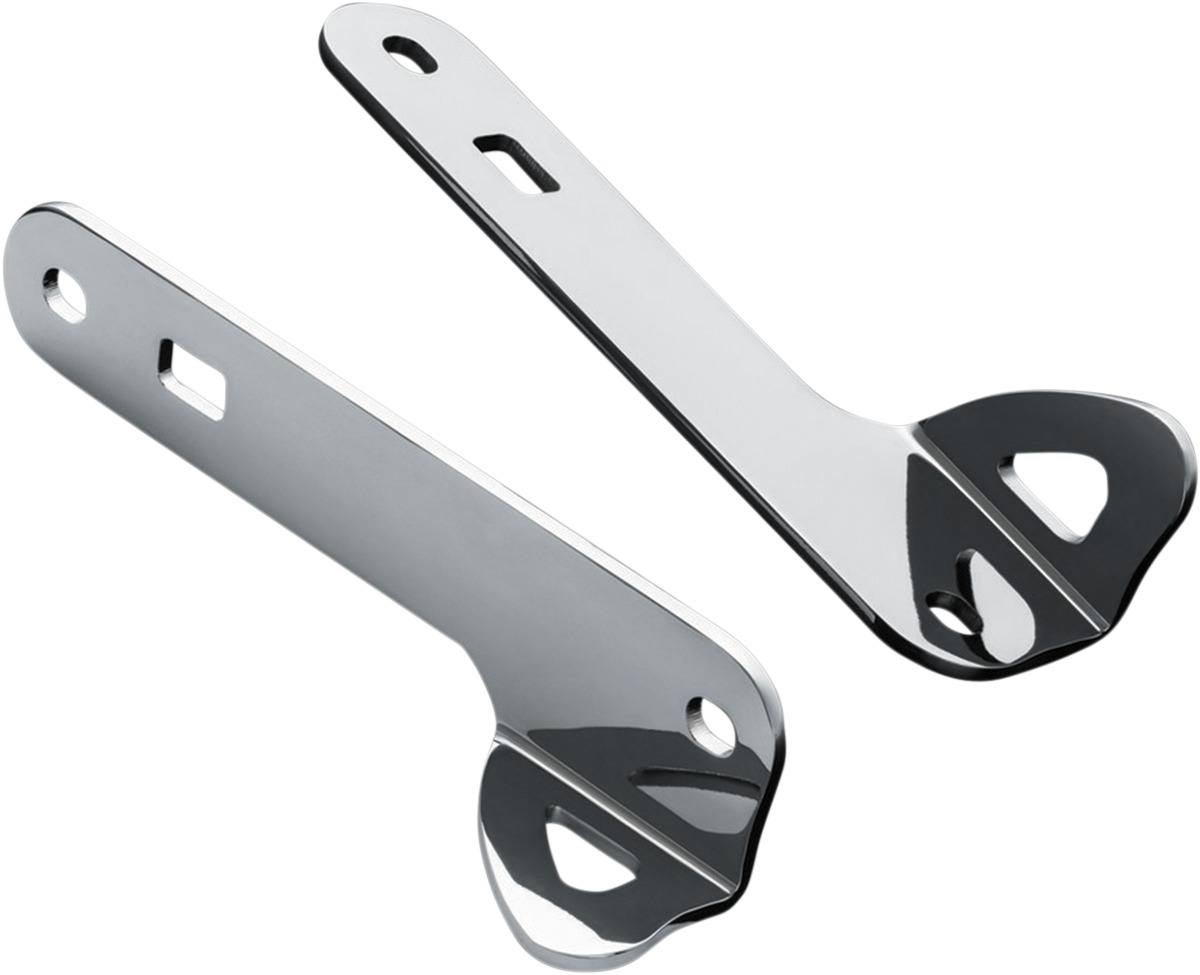 Custom Teardrop Tie-Down Brackets 14-Up Touring Chrome - Click Image to Close