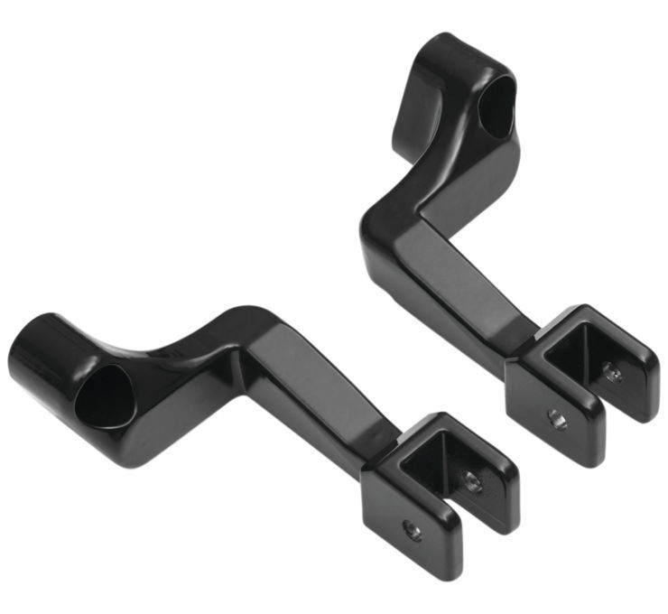 Passenger Peg Mounts Indian Models Gloss Black - Click Image to Close