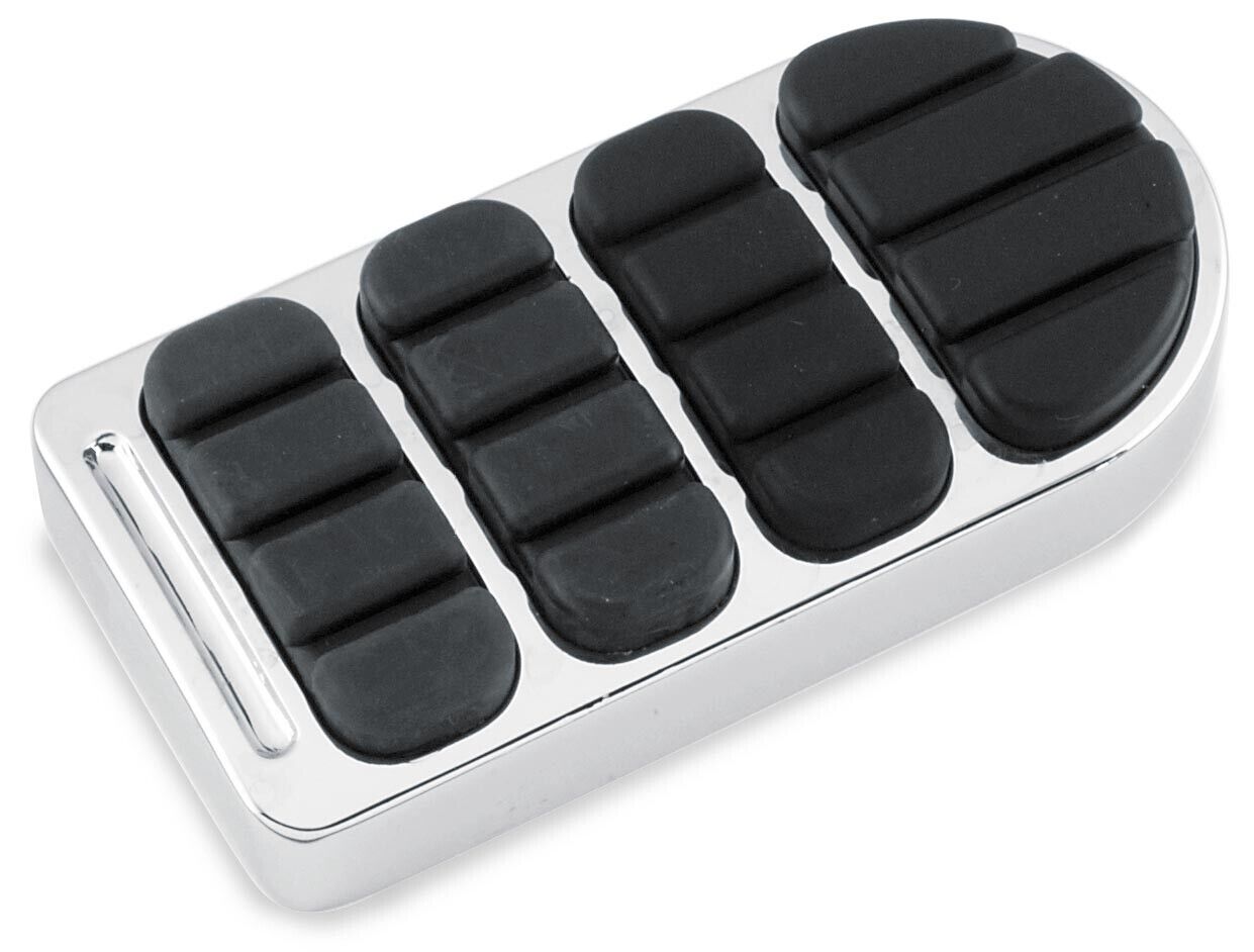 ISO Longhorn Brake Pedal Pad Chrome - Click Image to Close