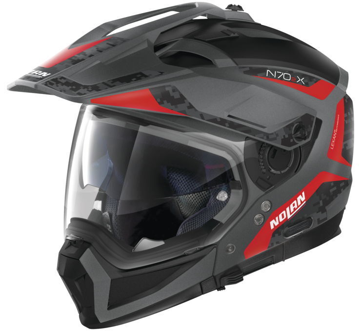 Nolan Helmets N70-2X Torpedo Fltgryred Xl - Click Image to Close