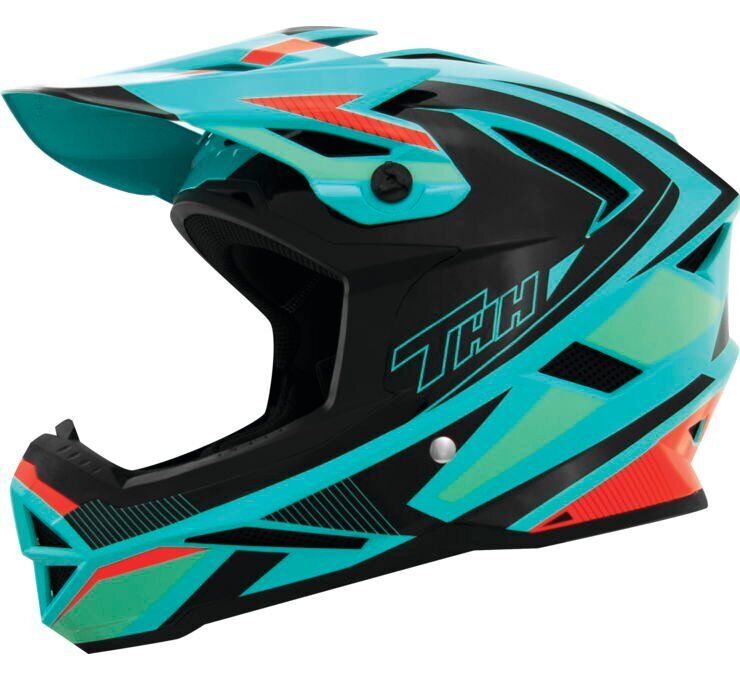 THH Helmets T-42 Bmx Acceler Blu/Org Sm - Click Image to Close