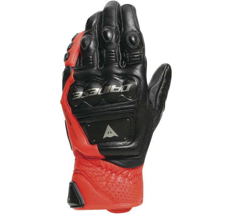 Dainese 4-Stroke 2 XL Gloves Black/Red - Motorcycle Riding Gear - Click Image to Close