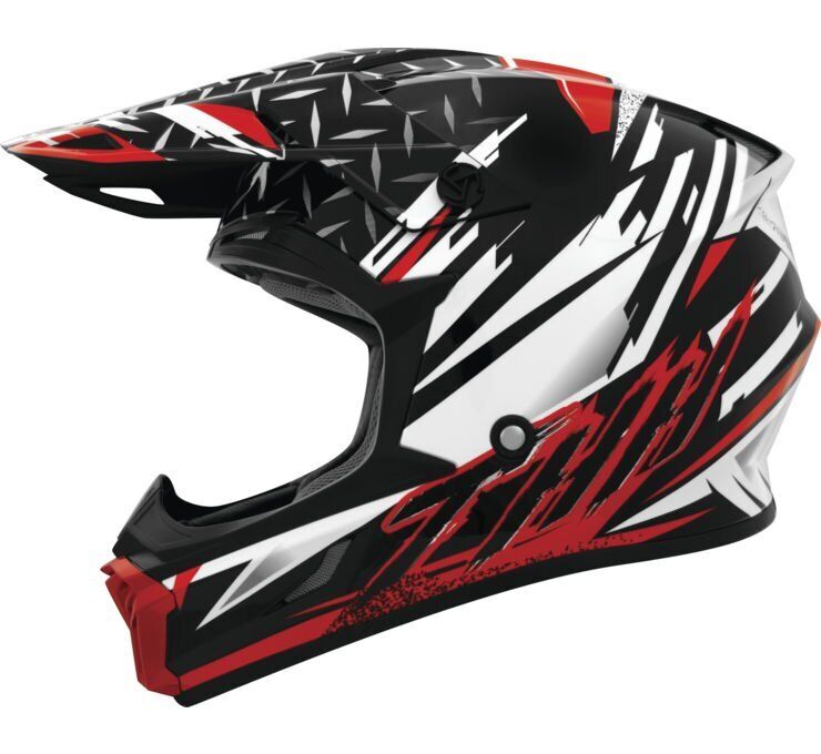 THH Helmets T710X Assault Wht/Red Xl - Click Image to Close