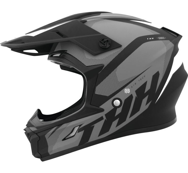 THH Helmets T710X Airtech Blkgry Lg - Click Image to Close