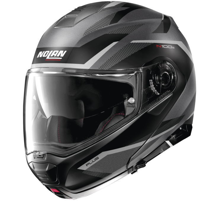 Nolan Helmets N100-5 Plus Ovrlnd Grysil Lg - Click Image to Close