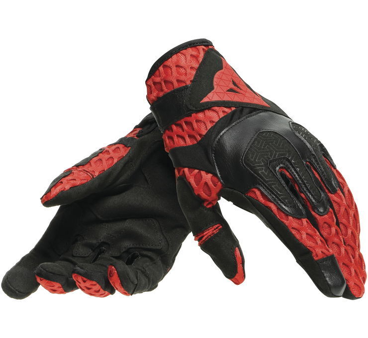 Dainese Air-Maze Glove Black/Red Uni 2XL - Breathable Motorcycle Gloves - Click Image to Close