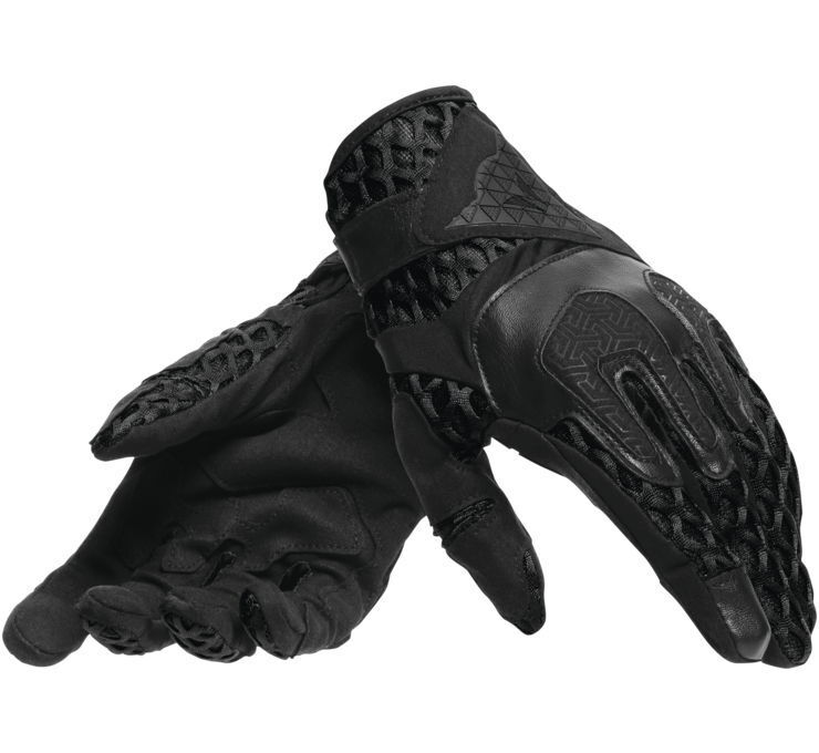 Dainese Air-Maze Motorcycle Gloves Black 3XL - Breathable Riding Gear - Click Image to Close