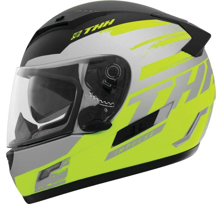 THH Helmets Ts-80 Impulse Yel/Blk M - Click Image to Close