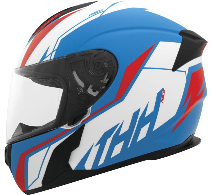 THH Helmets T810S Turbo Blue/Red Xs - Click Image to Close