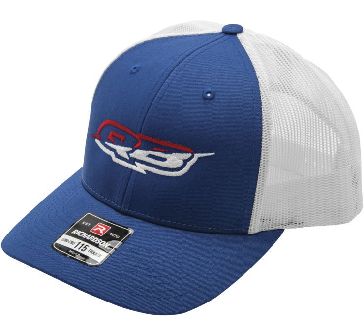 Quadboss Red/White Merica Hat - Click Image to Close