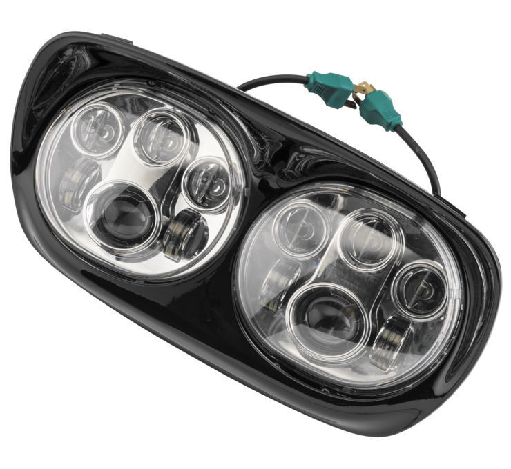 Letric Lighting Led Hdlght Dual 5.75in Chr/Blk - Click Image to Close