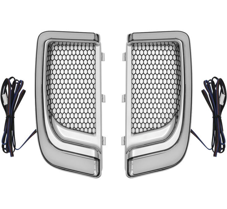 Tracer Lower Fairing Grill Chrome - Click Image to Close