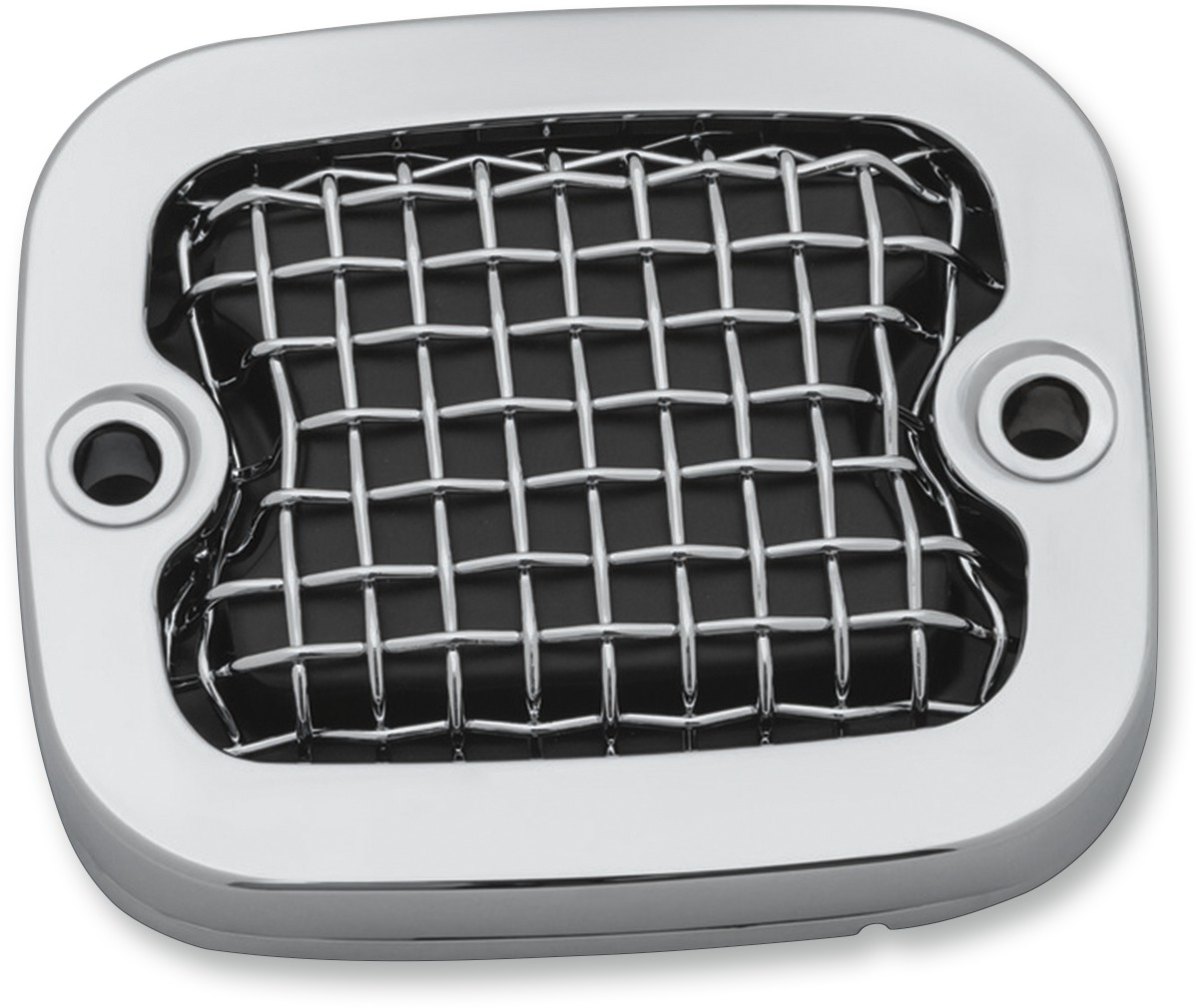 Kuryakyn Mesh Master Cylinder Cover Brk Chrome - Click Image to Close