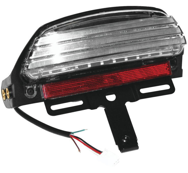 Letric Lighting Softail Rpl Led Taillight Clr - Click Image to Close