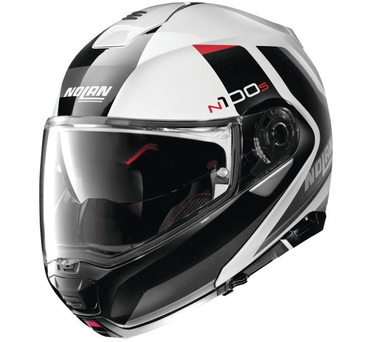 Nolan Helmets N100-5 Hilltop Mtlwhtblk 2Xl - Click Image to Close