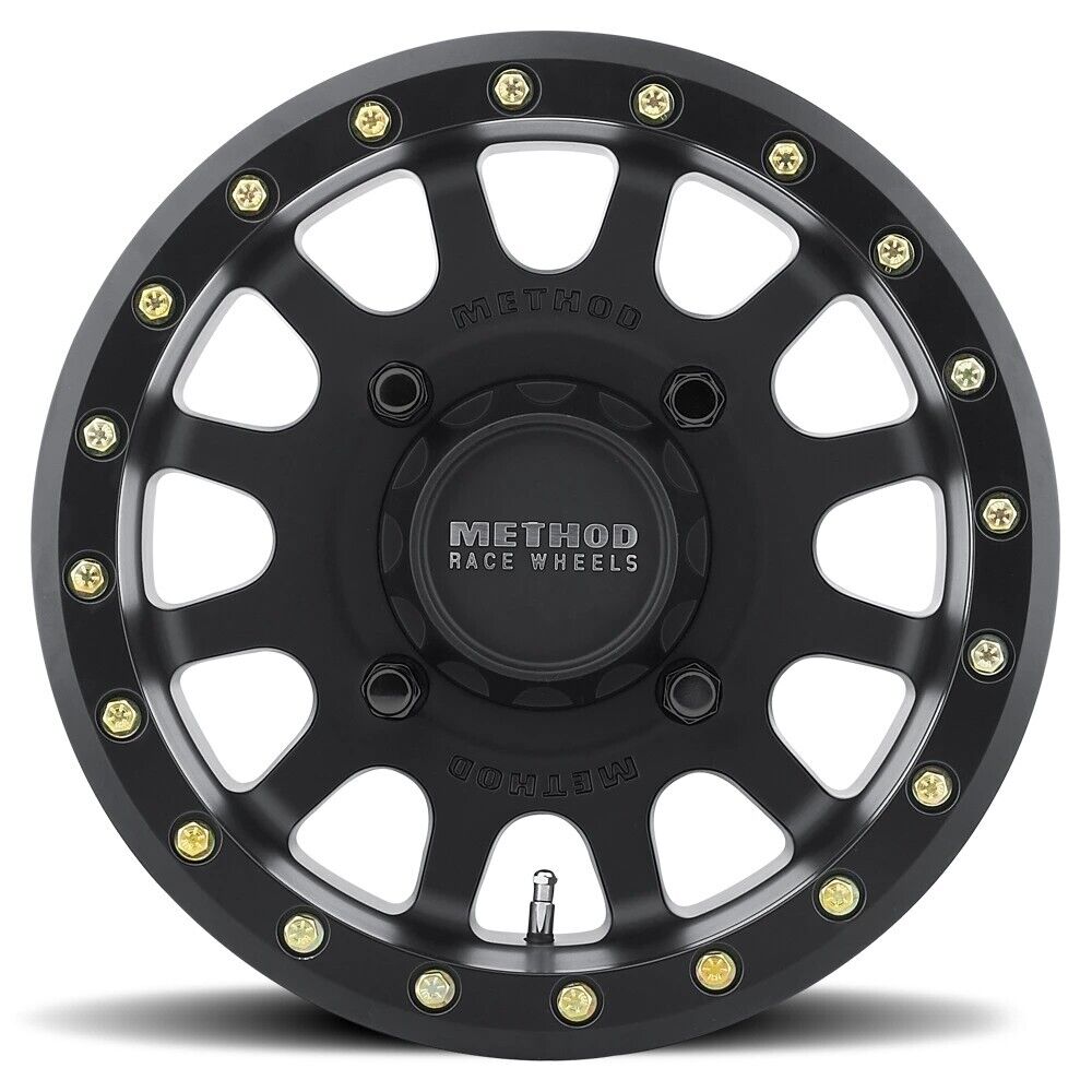 MR401 UTV Beadlock 15x7 / 5+2/38mm Offset / 4x156 / 132mm CB Matte Black Wheel - Click Image to Close