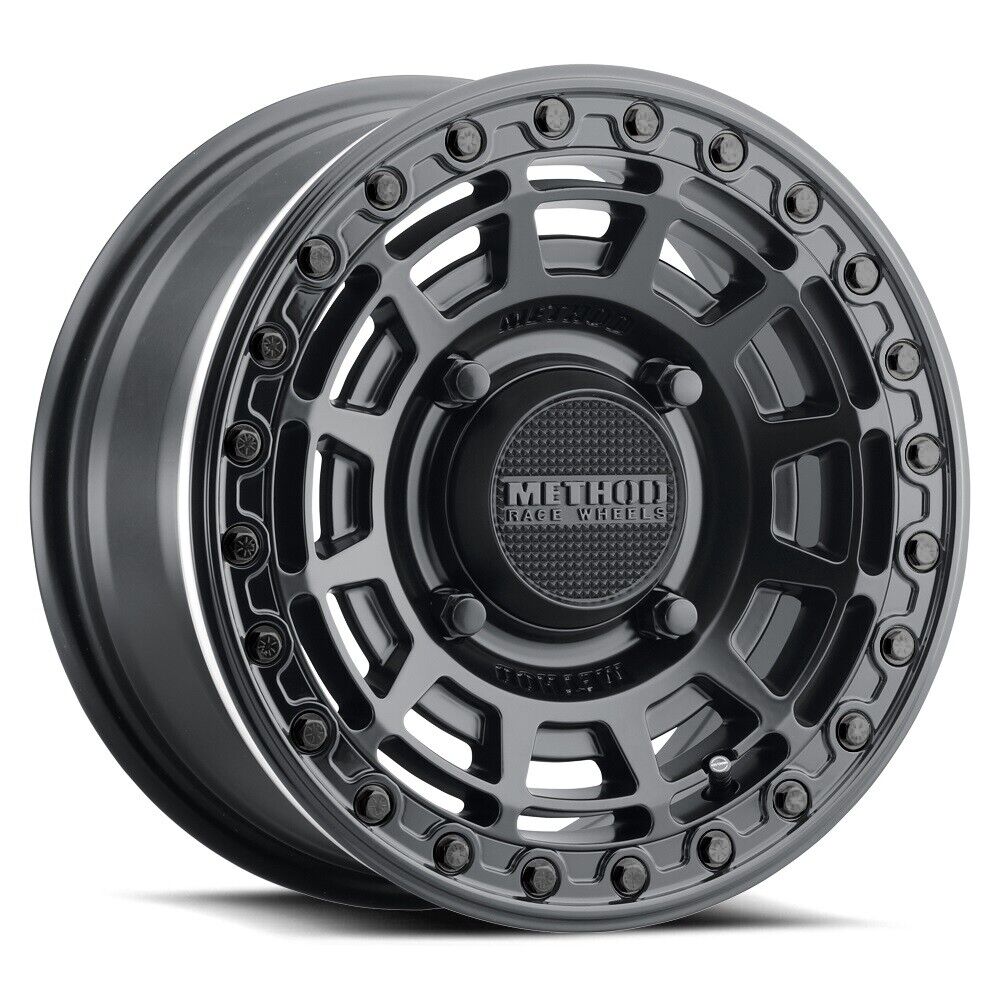 MR415 Beadlock 15x7 / 5+2/38mm / 4x136 / 106mm CB MT Black Wheel - GL Black Ring - Click Image to Close