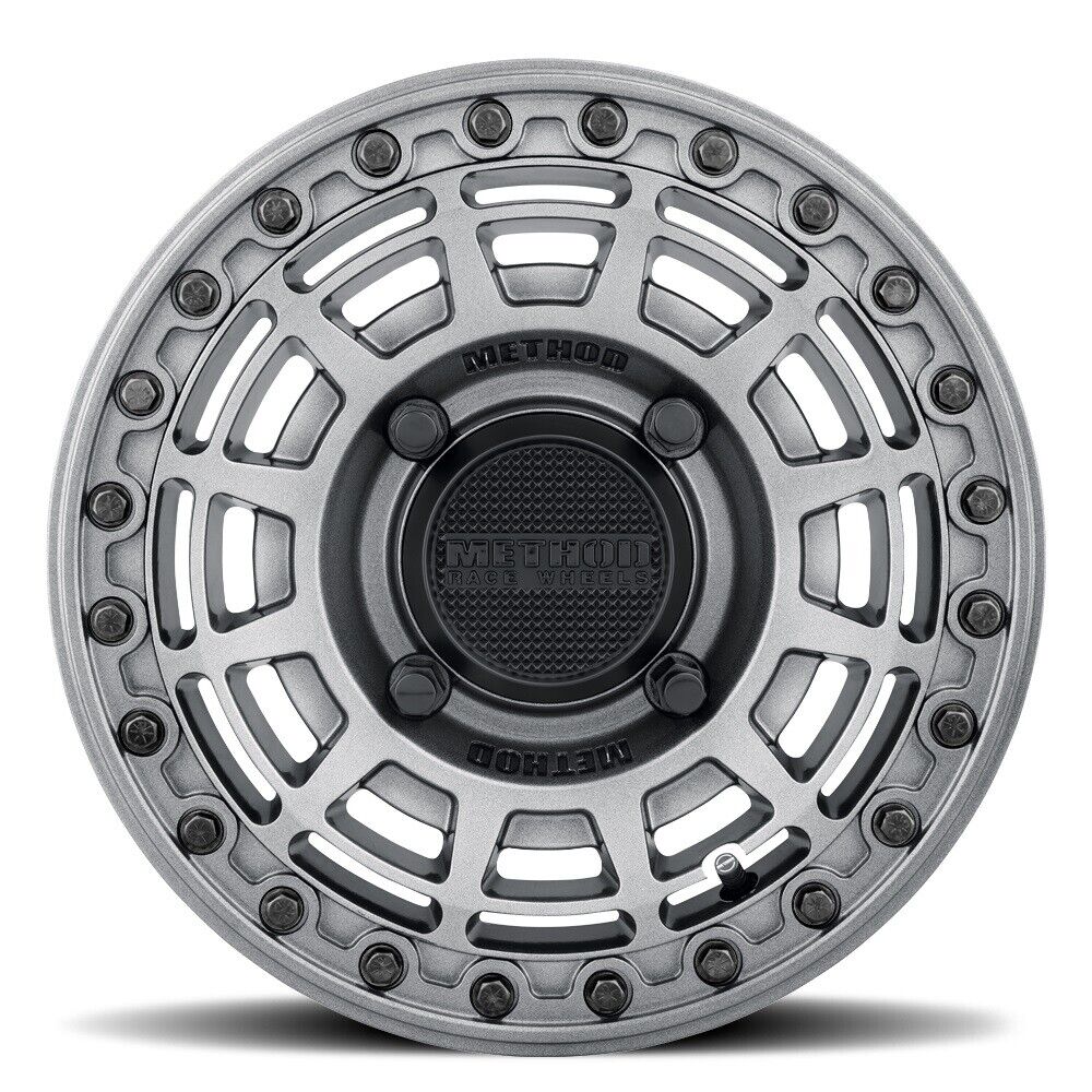 MR415 Beadlock 15x7 / 5+2/38mm / 4x136 / 106mm CB Graphite Wheel - Graph. Ring - Click Image to Close