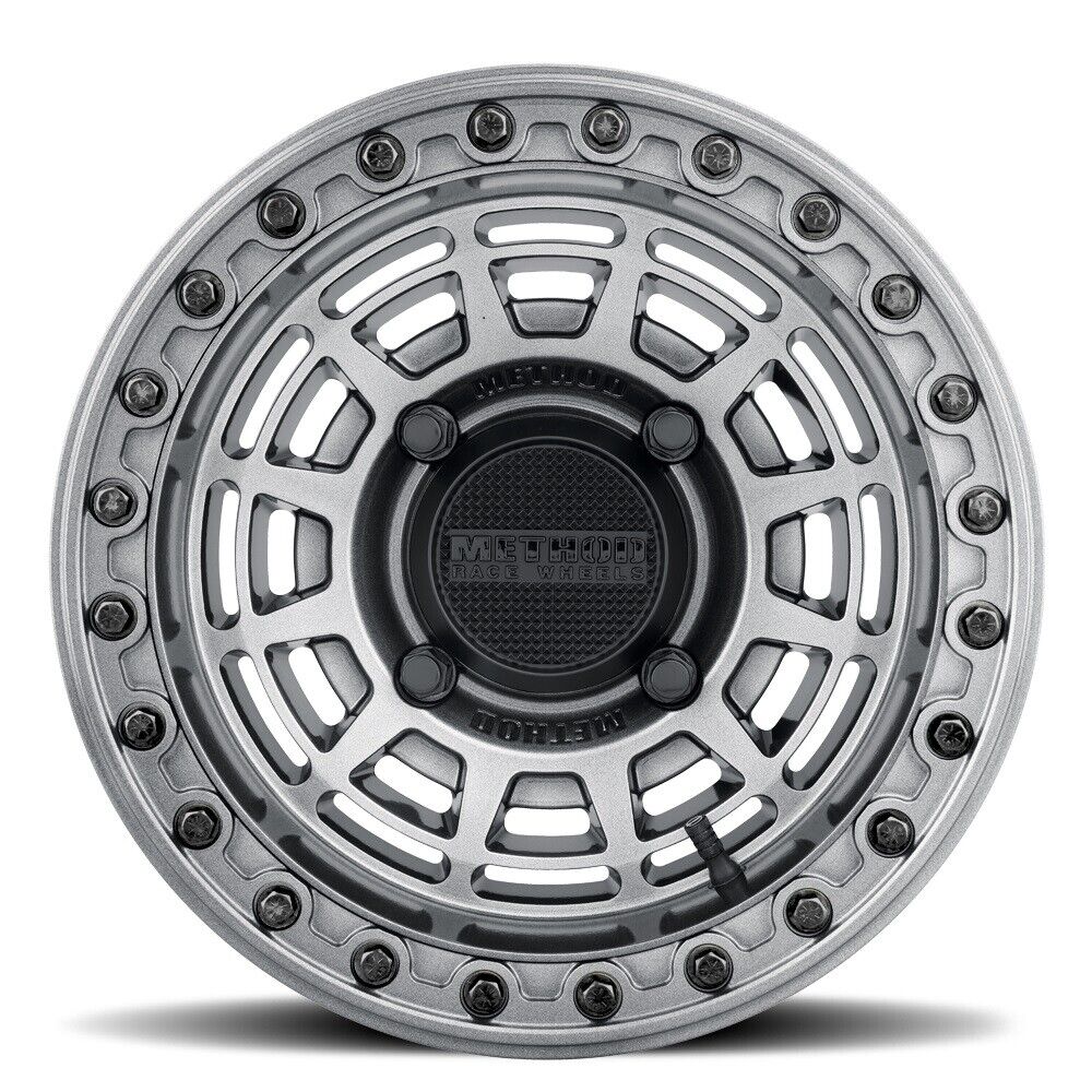 MR415 Beadlock 15x10 / 6+4/25mm / 4x136 / 106 CB Graphite Wheel - Graph. Ring - Click Image to Close