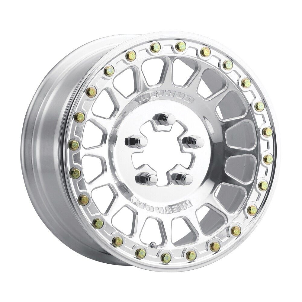 MR413 Beadlock 15x7 / 5+2/38mm Offset / 5x4.5 / 70mm CB Polished Wheel - Click Image to Close