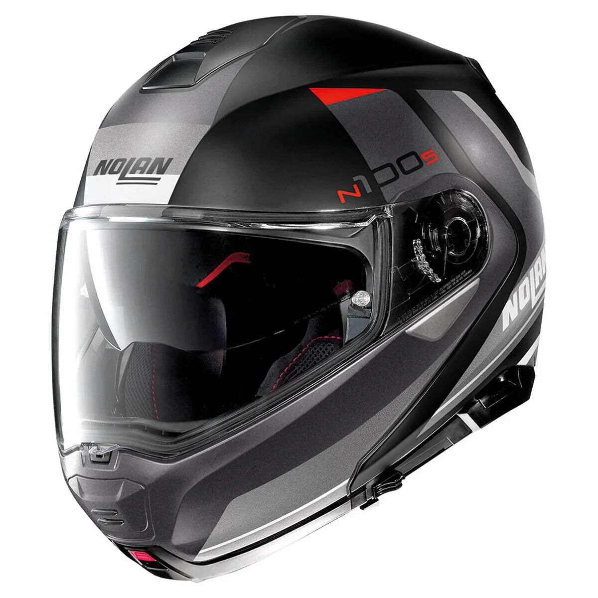 Nolan Helmets N100-5 Hilltop Fltblkgry Sm - Click Image to Close