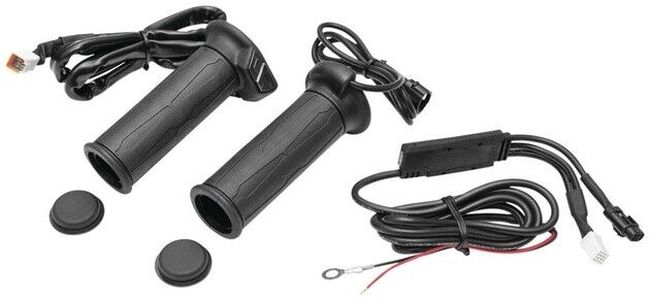 Apollo Heated Grips 7/8in With Thumb Throttle - Click Image to Close