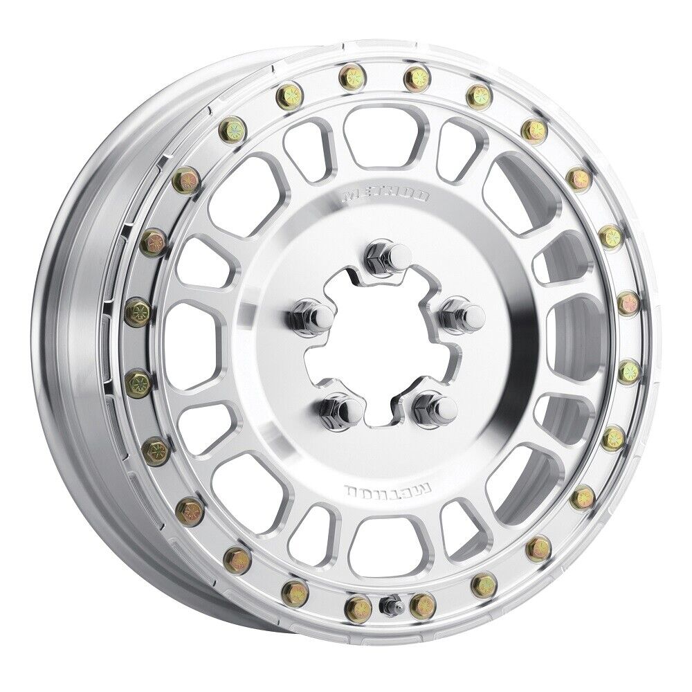 MR412 Beadlock 15x5 / 4.2+.8/43mm Offset / 5x4.5 / 78 CB Machined - Raw Wheel - Click Image to Close