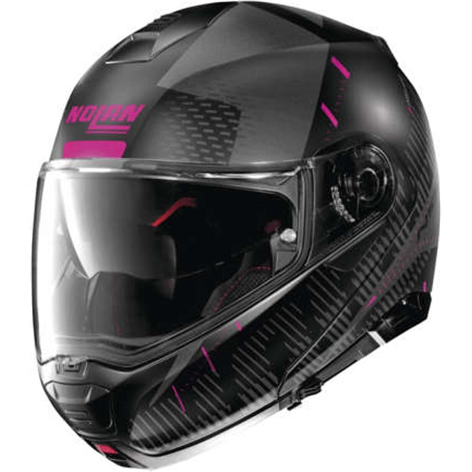 Nolan Helmets N100-5 Lightspeed Blk Pnk Md - Click Image to Close