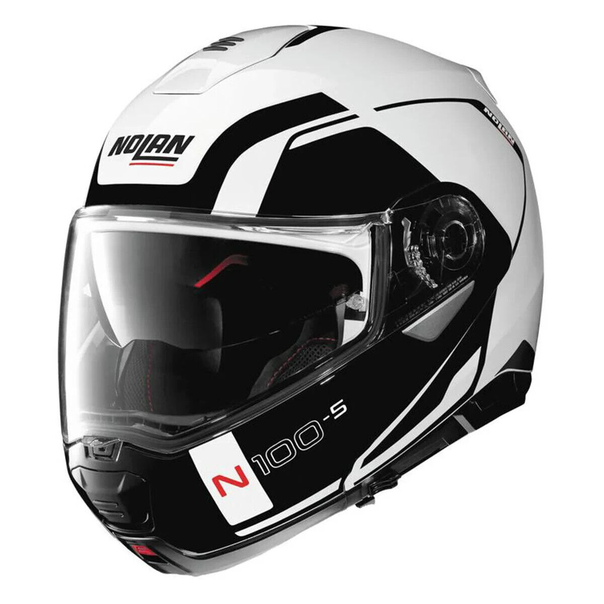 Nolan Helmets N100-5 Consistency Mtlwht 2Xl - Click Image to Close