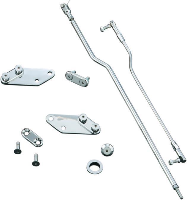 03-08 Dyna Forward Control Extenders Chrome - Click Image to Close