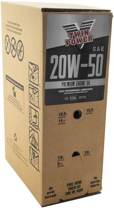 Twin Power 20W50 Oil 6 Gallon Bag In Box - Click Image to Close