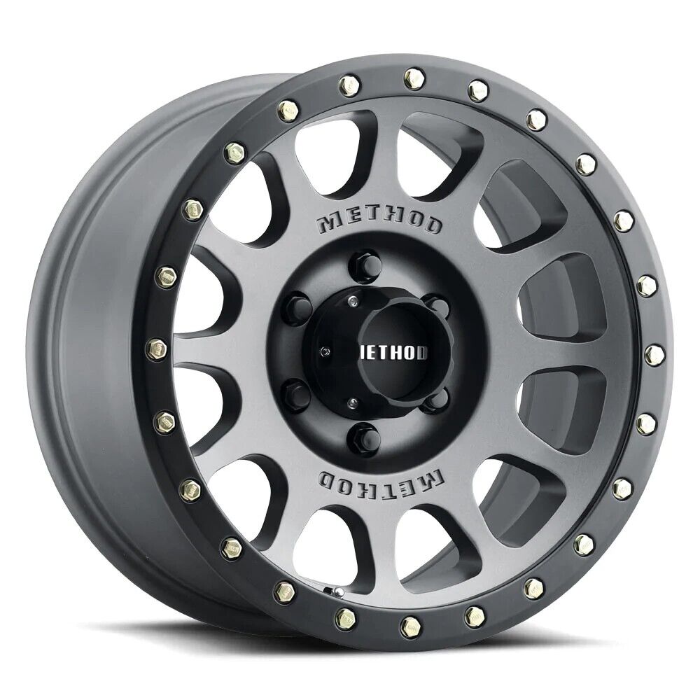 MR305 NV 17x8.5 / 0mm Offset / 5x5.5BP / 108mm CB / Ti. - Matte Black Lip Wheel - Click Image to Close