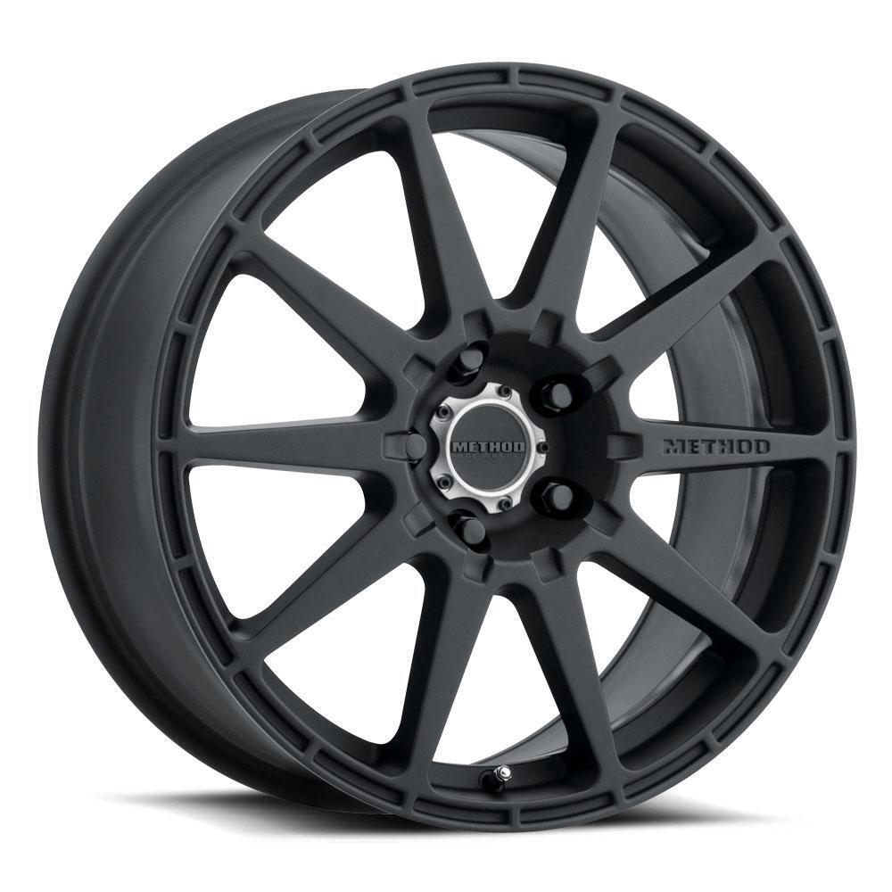 MR501 RALLY 17x8 +42mm Offset 5x100 67.1mm CB Matte Black Wheel - Click Image to Close