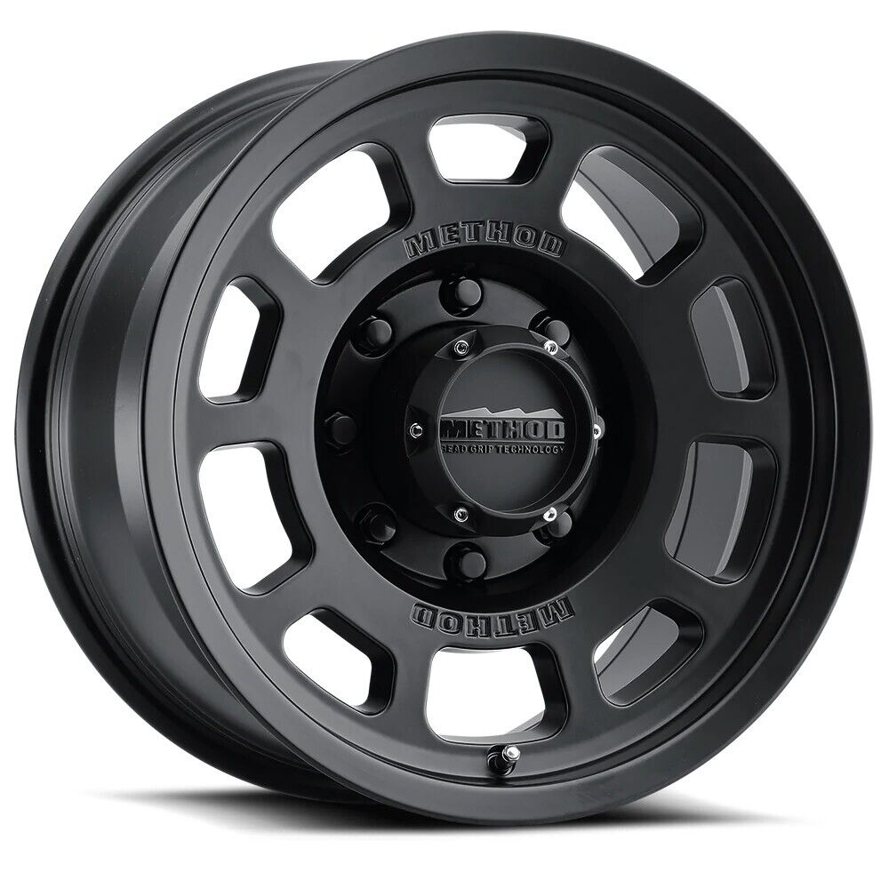 MR705 17x8.5 0mm Offset 8x6.5 130.81mm CB Matte Black Wheel - Click Image to Close