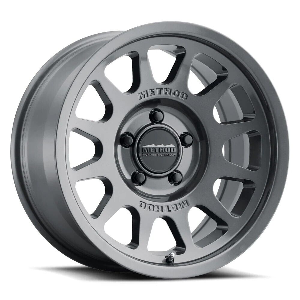 MR703 17x9 / -12mm / 106.25mm Bore / 6x5.5 BP / 4.8in BS - Gloss Ti. Wheel - Click Image to Close