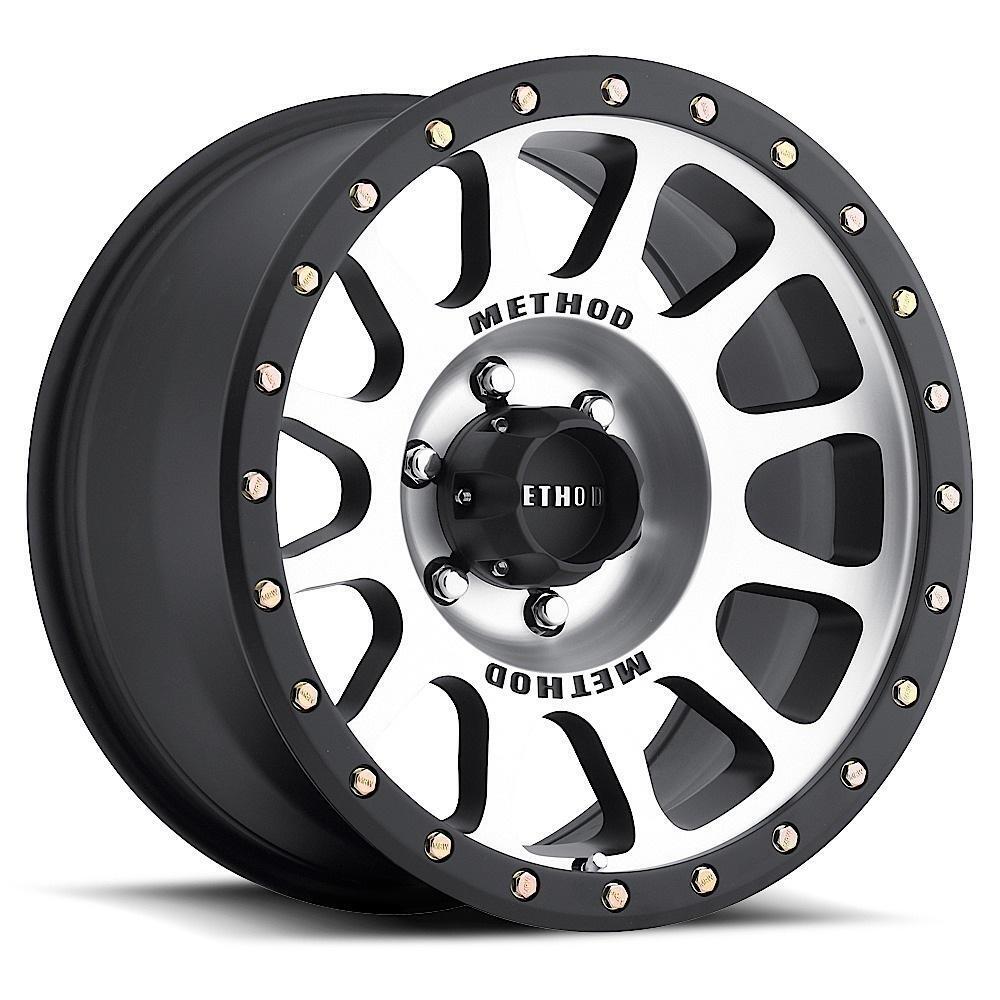 MR305 NV 17x8.5 25mm Offset 6x5.5 108mm CB Machined/Black Street Loc Wheel - Click Image to Close