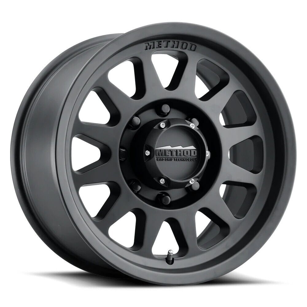 MR704 HD 17x9 18mm Offset 8x180 130.81mm CB Matte Black Wheel - Click Image to Close