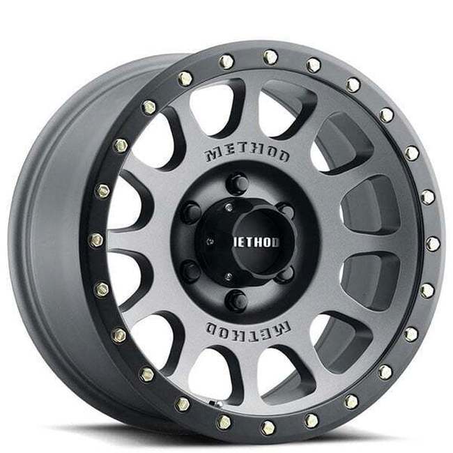 MR305 NV 16x8 / 0mm Offset / 6x5.5 BP / 108mm CB / Titanium - Matte Black Lip - Click Image to Close