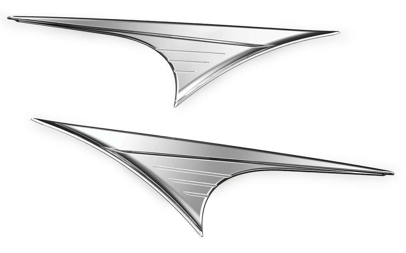 Kuryakyn Side Body Accents For Trikes Chrome - Click Image to Close