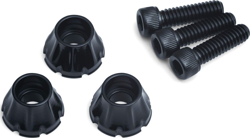 Windshield Screws FLH Black - Click Image to Close