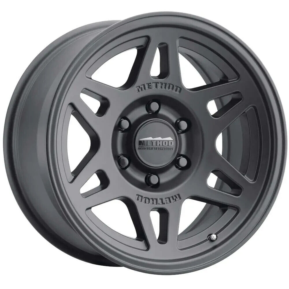 MR706 Bead Grip 17x8.5 0mm Offset 6x135 135mm Matte Black Wheel - Click Image to Close