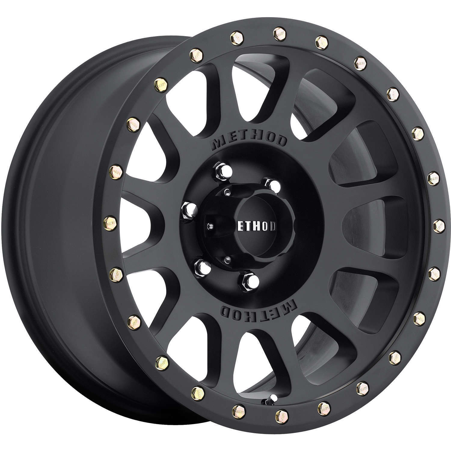 MR305 NV 17x8.5 25mm Offset 6x135 94mm CB Matte Black Wheel - Click Image to Close