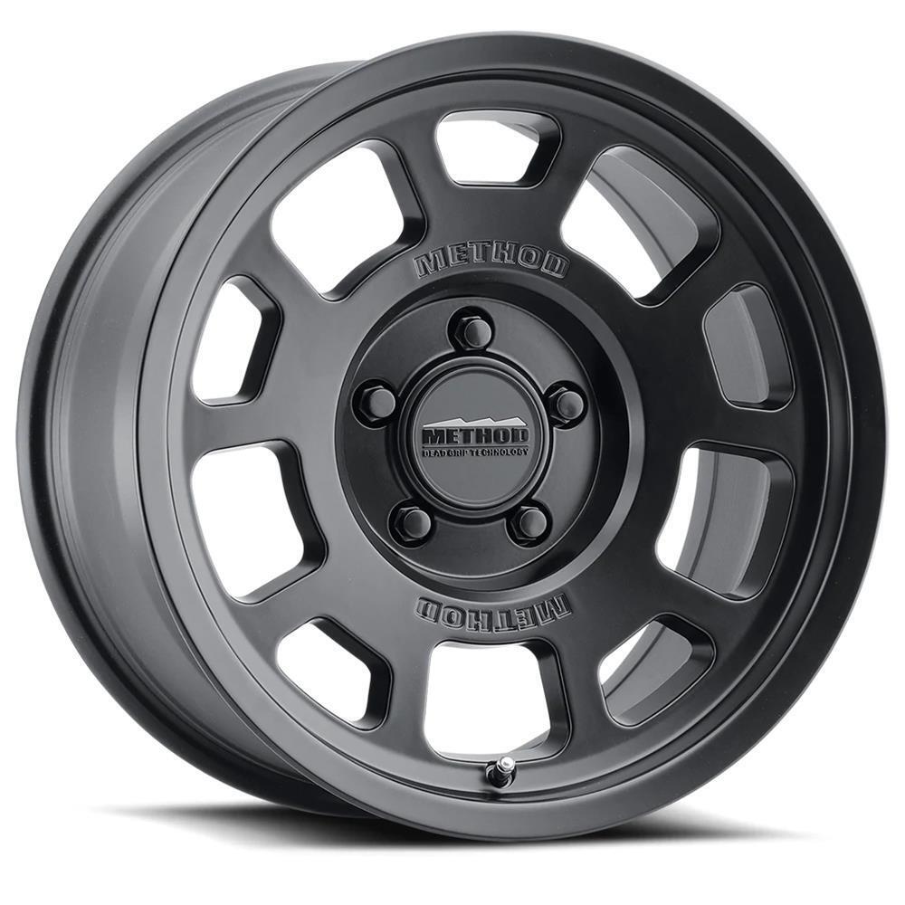 MR705 18x9 +18mm Offset 6x5.5 106.25mm CB Matte Black Wheel - Click Image to Close