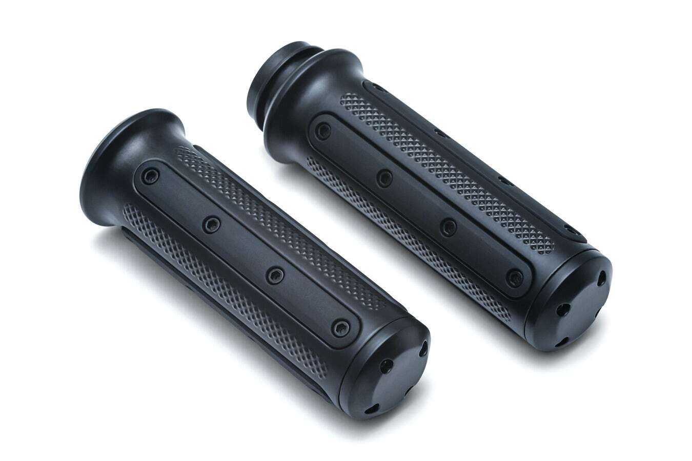 Heavy Industry Grips Dual Cable Black - Click Image to Close