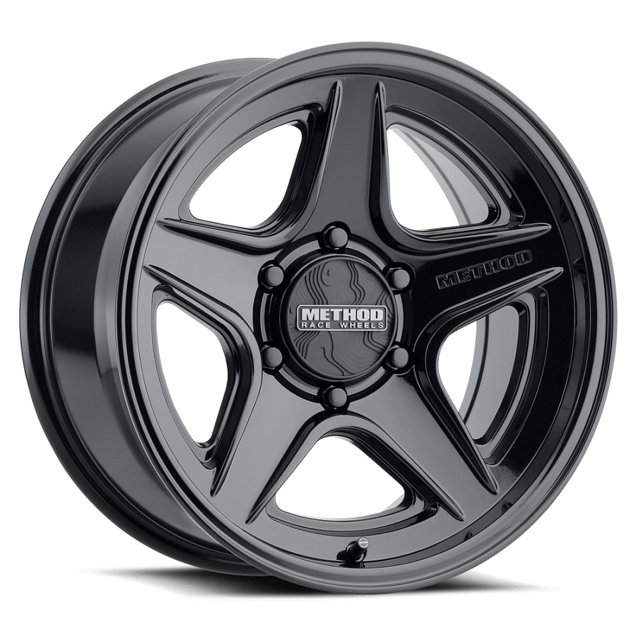 MR319 17x8.5 0mm Offset 5x150 BP 110.5mm CB 4.72in BS Gloss Black Wheel - Click Image to Close